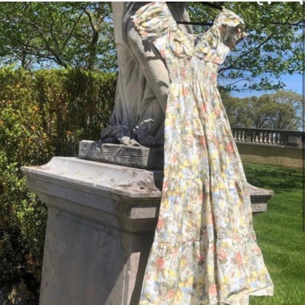 Danielle Bernstein/Who What Wear poplin midi dress in floral print (sold out)